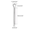 sourcing map Split Cotter Pin, 6mm x 100mm Stainless Steel