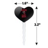 Rutgers University Scarlet Knights Heart Love Cupcake Picks Toppers Decoration