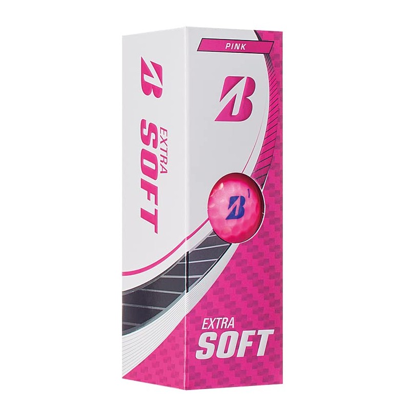 Bridgestone Extra Soft Golf Balls, 2023 Model, 12 Balls, Pink