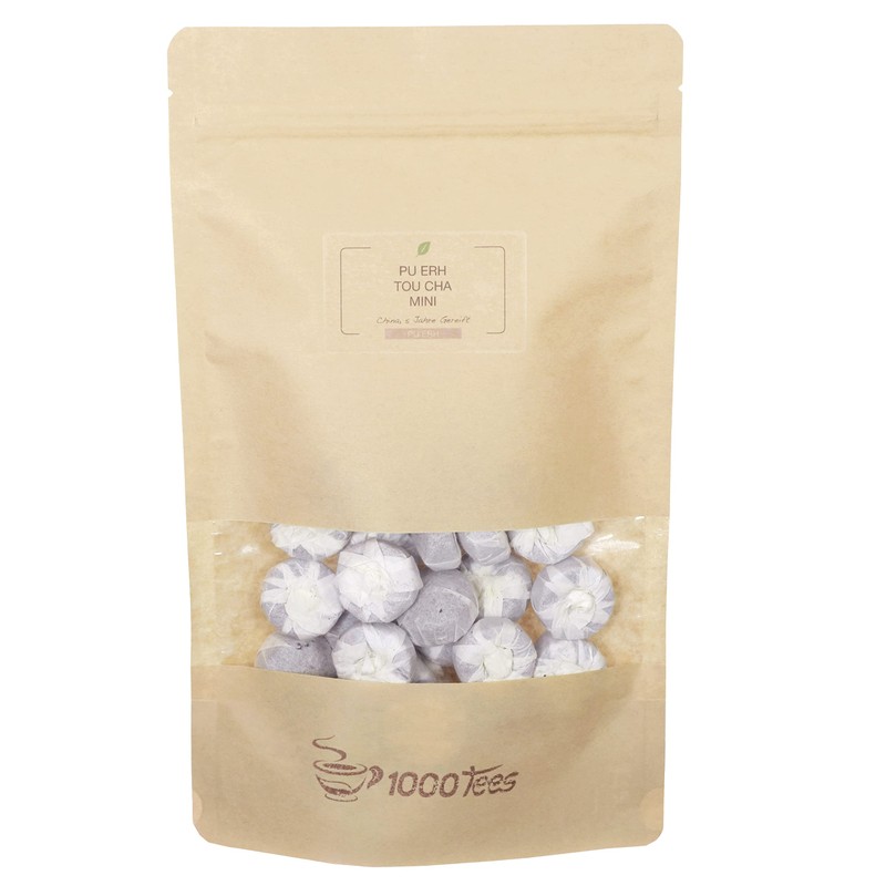 China Pu Erh Tou Cha mini black from China, malty,