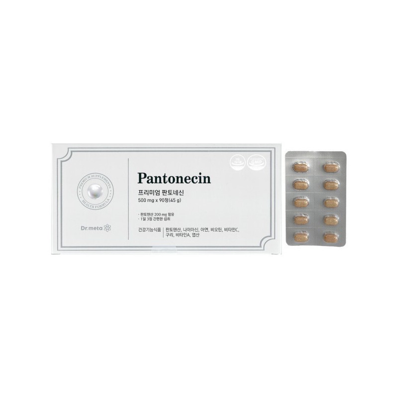 Dr. Meta 닥터메타 프리미엄 판토네신 500mg x 90정 판토텐산 나이아신