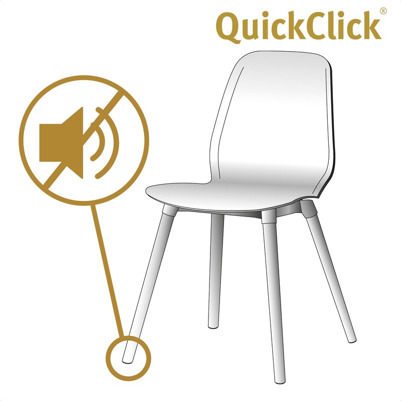 Wagner QuickClick® Felt Glides Furniture Glides Chair Glides 12-Piece Set