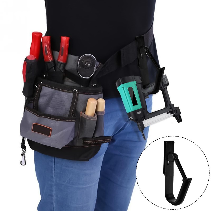 Universal Tool Belt and Cordless Drill/Impact Wrench Holder, Tool Belt