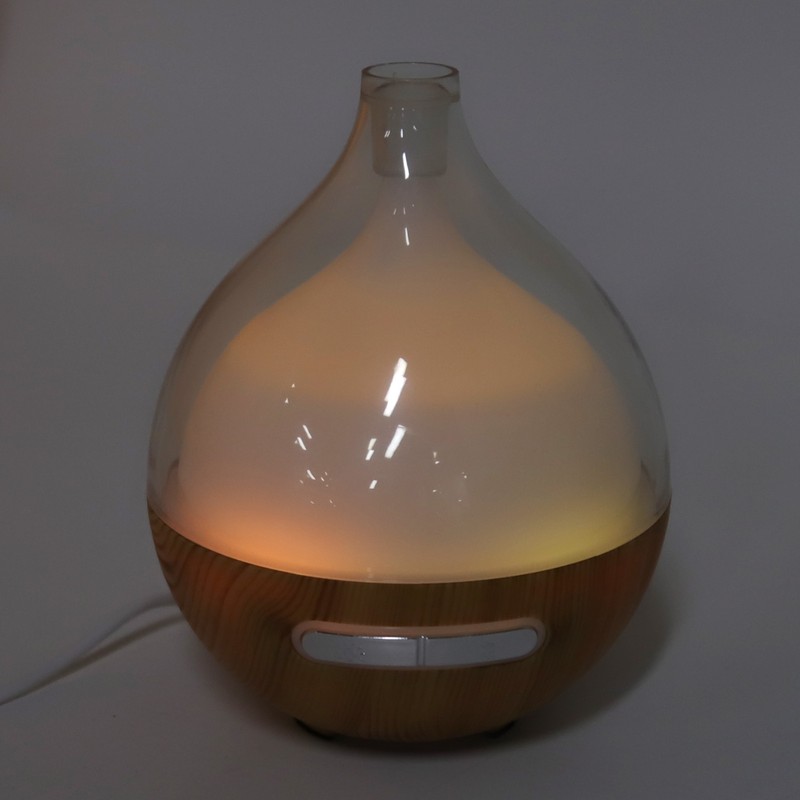 Wood Grain Humidifier USB Power Supply Aromatherapy Diffuser with Night