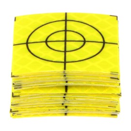 HARFINGTON 30pcs Survey Reflector Sheets 30x30mm Self-Adhesive Reflective Tape Survey Target Mark for Total Stations, Green