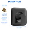 Replacement for Moen Genta LX Matte Black High-Pressure Balancing Modern