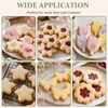 6PCS 3-Inch Flower & Butterfly Cookie Cutters, Stainless Steel