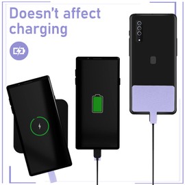 cobee Phone Lanyard, Adjustable Cell Phone Lanyard Universal Nylon Neck Strap Detachable Phone Crossbody Lanyard Phone Tether with 2pcs Phone Patches Compatible with Most Smartphones(Purple)