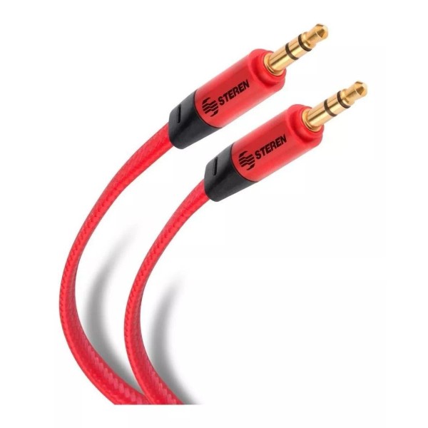 Steren Cable Auxiliar Tipo Cordón Plug A Plug 3,5 Mm