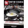 Bene Casa - Black Nonstick Aluminum Frying Pan with Glass