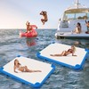 GZKYYLEGS Inflatable Floating Dock, 8 ft x 6 ft Inflatable