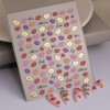 Lips Nail Art Stickers 5D Embossed Kiss Nail Stickers Self-Adhesive