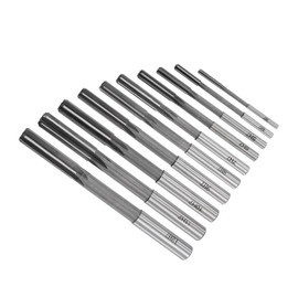 CoCud Chuck Reamer Set 3 mm 4 mm 5 mm 6 mm 7 mm 8 mm 9 mm 10 mm 11 mm 12 mm Diameter H7 Milling Cutter - (Use: for Lathe Drill) Pack of 10