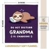 Grandma Birthday Gifts, Grandma is Charging Sloth Blanket, Gifts for