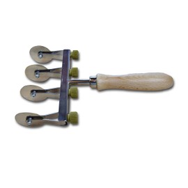 ELETTRO CENTER Art.392 Adjustable Stainless Steel Cookie Cutter, Silver