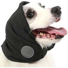 Spajoy Dog Calming Hoodie, Adjustable Dog Ear Muffs for Noise Protection, Ear Wrap Head Cover for Dog Head Warp Anxiety Relief, No Flap/Shake Ear Wraps for Dogs, Grooming and Force Drying, Hematoma