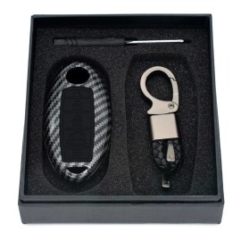 Unbranded 5  Buttons Key Case for Nissan Altima Maxima Carbon Fiber Remote Key Fob Cover