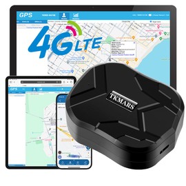 TKMARS GPS Tracker for Car 4G 10000Mah 160 Days Standby, Magnetic Waterproof Realtime Worldwide Tracking no Subscription with Free APP, Anti-Lost Notification for Motorcycle Fleet Truck