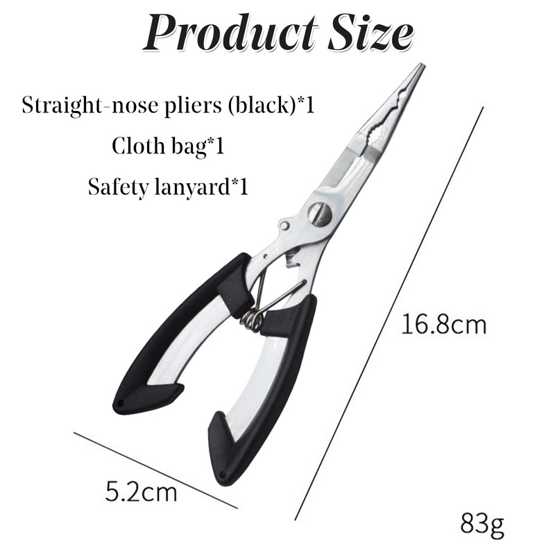 Fishing Scissors Pliers Stainless Steel Multi Tools,for Hook Remover Line