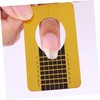 Vaguelly 1Roll Golden Square Nail Guide Stickers for Women Manicure