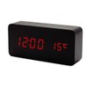 Lancoon Wooden Digital Clock - Multi-Function LED Alarm Clock with