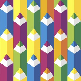 20 Napkins Coloured Pencils | First Day of School | School Table Decoration 33 x 33 cm