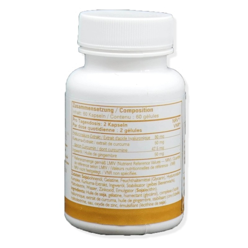 Forever Active HA Hyaluronic Acid Extract Ginger Turmeric Extract 60