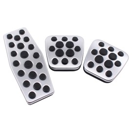 Pedal Caps Sports Pedals Stainless Steel Pedals Brake Pedal Foot Pedal Accelerator Pedal Parking Brake Manual Front Lower Left for Cruze Insignia A Astra J Sports Tourer Zafira C Cascada Mokka X