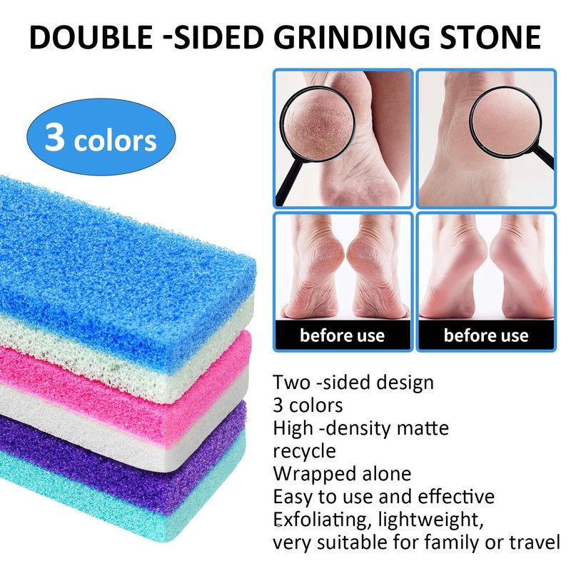 6Pcs Professional Pedicure Foot Pumice Stone for Feet Skin Callus