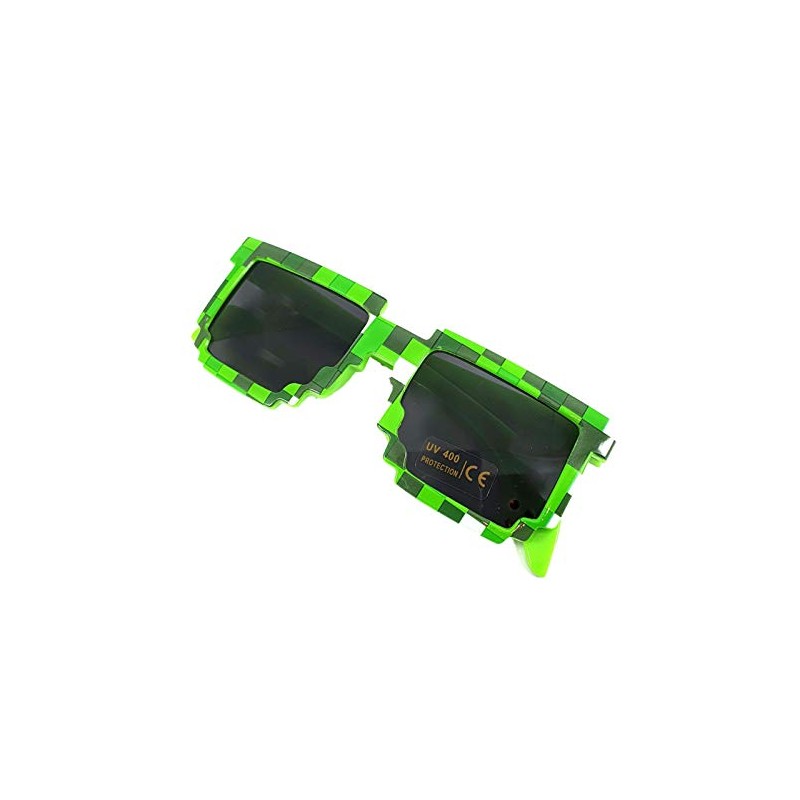 Kizrr - Kids Size - 8-Bit Pixel Pixelated Gamer Sunglasses