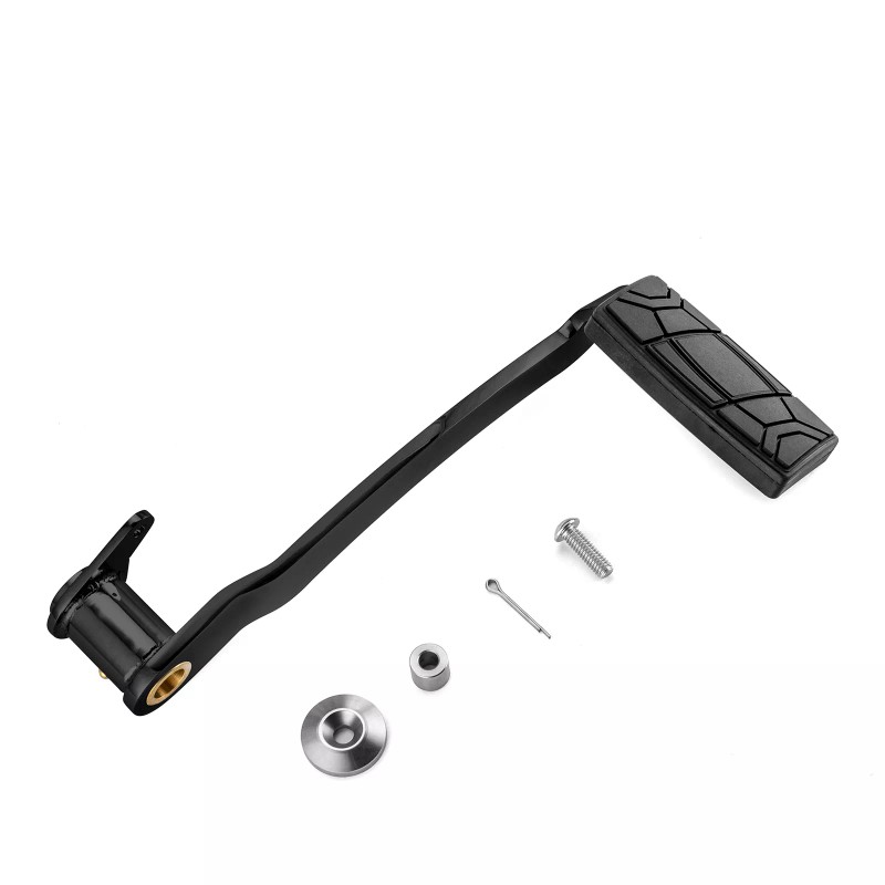 21ST Black Rear Brake Foot Pedals Pad for Harley Touring