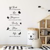 6 Pieces Vinyl Wall Decals, Faith Makes All Things Possible,