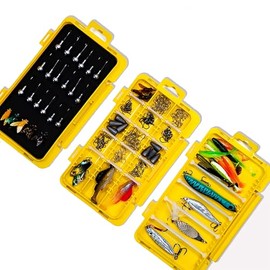 3 Pack Lure Box Combo for Ned Rigs & Jig Heads – Multi-Functional Tackle Box for Storing Soft Baits, Jig Hooks, and Fishing Accessories