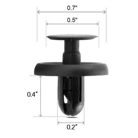 UNIGT Fastener Rivets Push-in Retainer Clips Replacement for Toyota Lexus Camry Corolla Body Clips with Fastener Remover# 90467-07201 (100PCS Combo Package)