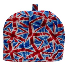 Handmade Union Jack Print red Blue Tea Cosy