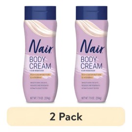 Nair Body Paquete De 2 Cream Hair Remover, Cacao