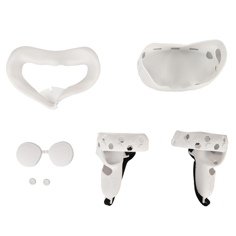 5 in 1 Silicone Cover Set for Quest 2 Includes