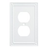 Franklin Brass W35064-PW-C Classic Beaded Double Duplex, White