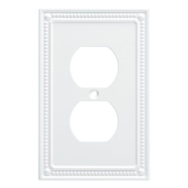 Franklin Brass W35064-PW-C Classic Beaded Double Duplex, White
