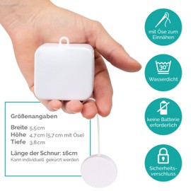 Glückswolke Music Box with Free E-Book, DIY Music Box to Sew In, Replacement Musical Mechanism, Waterproof and Washable, Musical Box Musical Mechanism for Baby, Children, Toy – 10 Melodies to Choose From