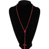 White Plastic Rosary Beads Luminous Necklace Catholicism Prayer Religious Jewelry,