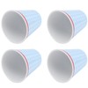 4Pcs/Set Imitation Porcelain Water Cup Originality Beverage Mug for Home