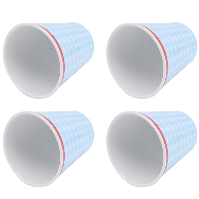 4Pcs/Set Imitation Porcelain Water Cup Originality Beverage Mug for Home