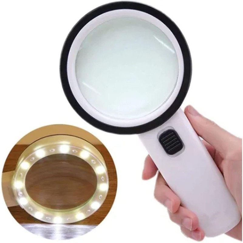 Lupa 10X con Luz LED FUNFANG kei76twz3r – Visión clara