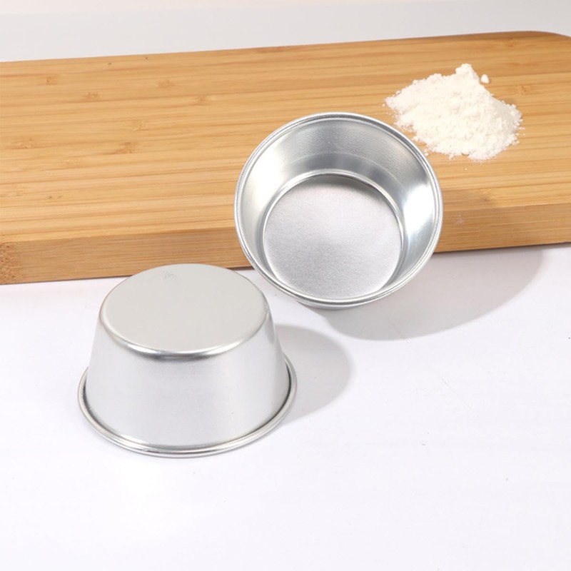 8Pcs ZONADAH Pudding Cups Molds Individual Popover Pan Cupcake Muffin