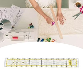 Clear Metric Sewing Ruler, Multifunctional Acrylic Measuring Tool DIY Quilting Ruler Acrylic Ruler for Sewing Pattern Design