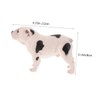 CIYODO 2pcs Realistic Bulldog Figurines Dog Models Dog Figures Adorable