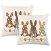 MAZSHTTD Easter Throw Pillow Covers Bunny Pillow Covers 20 x