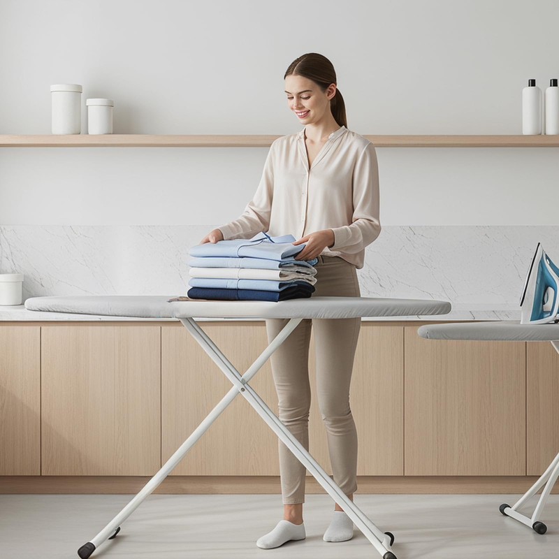 Jtshy Drawstring Ironing Board Cover 15x54 Inch, Extra Heavy Duty