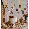 WIRESTER Set of 15 Hanging Swirls Party Supplies, Cute Animal